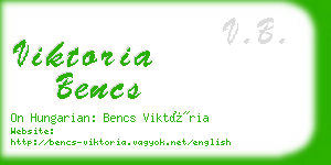 viktoria bencs business card